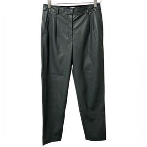 Aritzia Babaton Cosmo Faux Leather Pants Smokey Emerald Green — Size 6